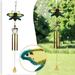 WEPRO Honeybee Wind ChimesIron Glass Aluminium Memorial Sympathy Gifts Outdoor Mom