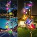 Solar Wind Chimes for Outside Butterfly Color Changing Windchimes Waterproof for Outdoor Garden Patio Porch Birthday for Mom Grandma