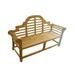 D-Art Collection Teak Lutyen 3 Seater Bench in solid teakwood natural color