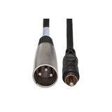 Hosa - XRM-110 - 10 ft Unbalance Interconnect Cable - Single RCA Male to XLR Male