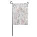 KDAGR Pink Pattern Marble Rose Gold Metal Wedding Simple Sparkle Rustic Garden Flag Decorative Flag House Banner 12x18 inch