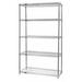 Quantum Storage WR86-2124C-5 5-Shelf Chrome Wire Shelving Unit - 21 x 24 x 86 in.