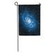 LADDKE Blue Space Triangulum Galaxy Universe Star Planet Nebula Cosmos Garden Flag Decorative Flag House Banner 12x18 inch