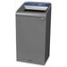 Rubbermaid Commercial 1961623 23 Gallon Paper Configure Indoor Recycling Waste Receptacle - Gray
