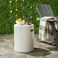 Safavieh Trunk Outdoor Concrete Round Accent Table - Ivory