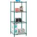 Nexel 5 Tier Wire Shelving Starter Unit 30 W x 24 D x 86 H Green Epoxy Finish