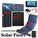 80W USB Solar Panel Folding Power Bank Outdoor Camping Hiking Phone Charger