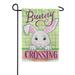 Carson Applique Garden Flag - Bunny Crossing