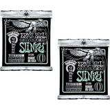 Ernie Ball Coated Not Even Slinky Electric Guitar Strings Lot of 2 Sets P03126 ^2