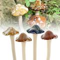 Sutowe Mushroom Statue Decor Ceramic Garden Mushroom Decor Garden Statues for Garden Landscape Courtyard Yard 4Pcs