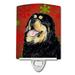 Caroline s Treasures SS4719CNL Tibetan Mastiff Red Green Snowflake Christmas Ceramic Night Light 6x4x3 multicolor