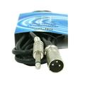 DNF 1 Pack 6 FT 3 Pin Male To 1/4 Mono Plug Shielded Microphone Audio Cable