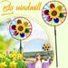 Zedker Room Decor Fall Decorations For Home Colorful Sunflower Wind Spinner Pinwheel Wind Spinners For Yard Garden Windmill Ornament For Patio Lawn Outdoor Stake Decoration War