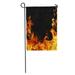 KDAGR Flame Fire Hell Ignite Black Flammable Barbecue Garden Flag Decorative Flag House Banner 28x40 inch