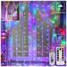 600 LED Curtain String Lights 19.6ft Window Curtain Lights with Remote 8 Modes Hanging String Lights for Bedroom Wedding Party Backdrop Wall Deck Indoor Outdoor Holiday Decor