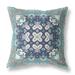 18â€� Glacier Blue Rose Box Indoor Outdoor Zippered Throw Pillow