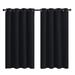 MIFXIN Outdoor Curtains for Porch Waterproof Curtains for Patio Indoor Outdoor Solid Cabana Grommet Top Blackout Curtains 1 Panel 52 in x 84 in Black