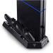 PS4 Cooling Station Vertical Stand with 2 Controller Charging Dock Black (Not for PS4 Slim/Pro)