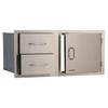 Bull - Door/Drawer Combo 38 Soft Closing Enclosed Drawer Double Walled System