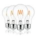 Better Homes & Gardens LED Light Bulb 4.5 Watts (40W Equivalent) A19 Vintage Style Bulb E26 Medium Base Dimmable Amber White 4-Pack