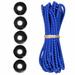 Paracord Planet Colored Bungee Cord and Ball Bungee Kits - 10 Feet of 1/8 Inch Shock Cord and 5 Ball Bungees - Make Custom Tie Downs for Camping Event Tents Canopies and More