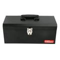 Hyper Tough 16-Inch Metal Tool Box with Removable Tool Tray Black