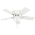 Hunter Fan Company Conroy 42 Inch Low Profile Ceiling Fan with Light Snow White