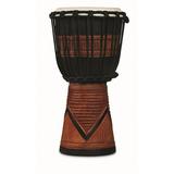 Latin Percussion LP713SB World Beat Wood Art Small Djembe Black with Brown