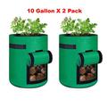 2 Pack Potato Grow Bags Hanging Tomato Planter Upside Down Tomato Grow Bag for Vegetables Plant Planting Container 10 Gallon