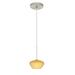 Besa Lighting - Peri-One Light Cord Pendant with Flat Canopy-5.38 Inches Wide by