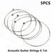 5 pcs Single Guitar Strings Acoustic Guitars Top 1st E Plain Steel Gauges .012