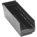 17 7/8 Deep x 8 3/8 Wide x 4 High Black Shelf Bin