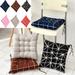 Walbest 15.75 x 15.75 Soft Square Stripe Chair Pad Seat Cushion with Ties Non-slip Superior Comfort & Softness Indoor Outdoor Sofa Chair Pad Pillow for Garden Home Office Kitchen Car