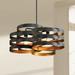 Possini Euro Design Zia Black Gold Chandelier 25 1/2 Wide Modern 6-Light Fixture for Dining Room House Foyer Kitchen Island Entryway Bedroom Home