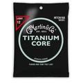 Martin Strings MTC160-U 0.012-0.055 Gauge Titanium Core Pure Nickel Acoustic Strings