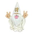 GlitZGlam Rocker Gnome â€“ â€œGeorgeâ€� â€“ Peace and Love - This Gnome Brings Peace and Love to All and Your Fairy Garden and Gnome Garden 10 Inches Tall Garden Gnome Figurine