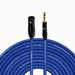 Coluber Cable Balanced 3-Pin XLR to TRS 1/4 Stereo/Mic Cable - 150ft
