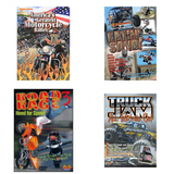 Auto Truck & Cycle Extreme Stunts & Crashes 4 Pack DVD Bundle: Americas Greatest Motorcycle Rallies Eatin Sand! Road Rage Vol. 3 - Need for Speed Truck Jam: All Tricked Out