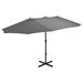 vidaXL Outdoor Umbrella Parasol with Double Top Patio Sunshade Shelter Aluminum