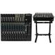 Mackie 1402VLZ4 14-Ch. Compact Analog Low-Noise Mixer w/ 6 ONYX Preamps+Stand