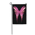 KDAGR Pink Angel Abstract Blue Butterfly Delicate Wings Fairy Faerie Fantasy Garden Flag Decorative Flag House Banner 28x40 inch