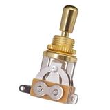 Carevas 3 Way Short Straight Guitar Toggle Switch Pickup Selector with Brass Hat Compatible with Gibson Les Paul LP SG Electric Guitars