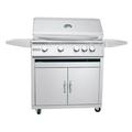 RCS Premier Series 32-Inch 4-Burner Propane Gas Grill With Rear Infrared Burner - RJC32ALPCK