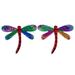 2pcs Creative Dragonfly Hanging Pendant Wall Art Decoration Home Ornament