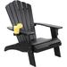 Plastic Chair Adirondack Chair Folding Plastic Chair All Weather Chair Porch Lounger Resistant for Patio Balcony Garden Backyard Deck Lawn Poolside