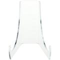 Plymor Clear Acrylic Flat Back Easel With Extra Deep Support Ledges 4.5 H x 4 W x 5.75 D (12 Pack)