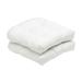 Colcolo 2 Pack Tufted Seat Cushion 48x48cm Outdoor Indoor Chair Cushions for Wicker Chair Seat Rocking Chair Cushion Pad Sets for Garden Patio Home Office Furniture Cushion White
