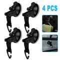 Heavy Duty Vacuum Suction Cup Hook EEEkit Reusable Wall Suction Hooks for Smooth Tile Glass and Mirror Car Suction Cup Camping Tarp Accessory 4pcs