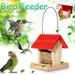 Chiccall Home Essentials Wooden Bird Feeder Courtyard Villa Balcony Hanging Rainproof Bird Feeder Garden Supplies Home Decor Gifts for Men Women on Clearance