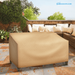 Patio Small Outdoor Loveseat Cover - Outdoor Patio Loveseat Washable - Heavy Duty Furniture 50 Inch Combo Cover